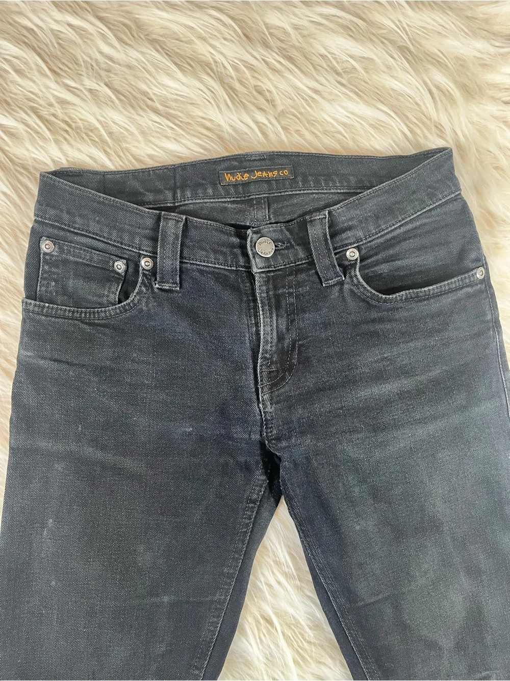 Nudie Tight Long John Jeans Men's 27x30 Black - Picture 2 of 6